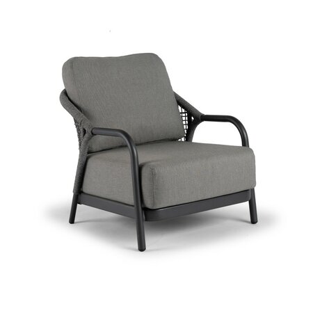 Tierra Outdoor Fiona Lounge Chair - Charcoal - afbeelding 1