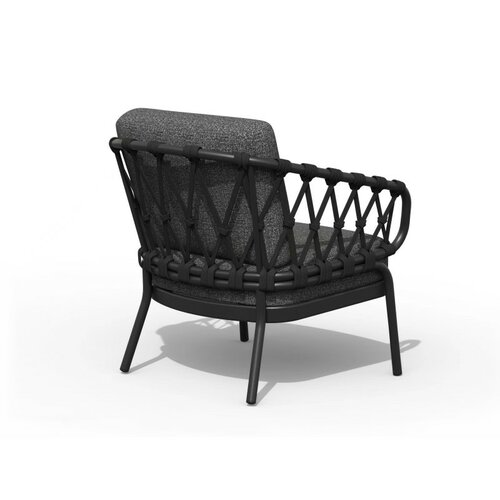 Tierra Outdoor Natal Low Dining Chair - Zwart - afbeelding 2