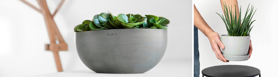 Ecopots design bloempotten - binnen