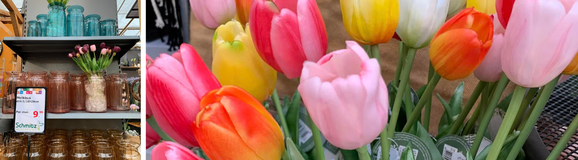 Voor verse of neppe tulpen komt u naar tuincentrum Schmitz!