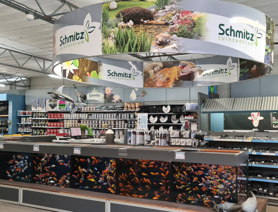 Alles voor de vijver bij tuincentrum Schmitz