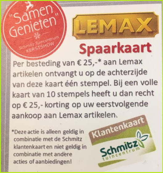 Lemax actie | Tuincentrum Schmitz