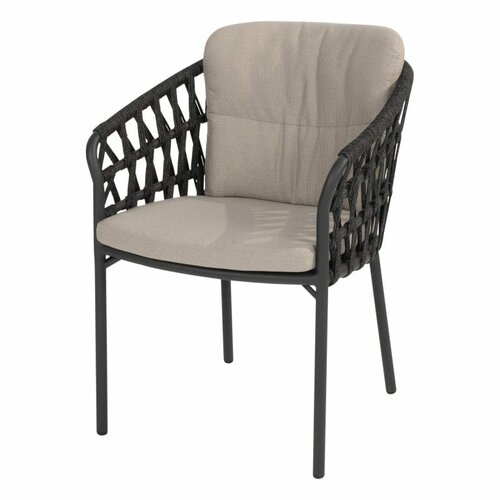 Albareto dining chair anthracite with 2 cushions - afbeelding 1