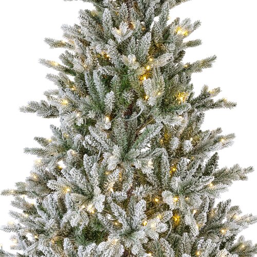 Allison kerstboom sneeuw met lampjes d127h210cm - afbeelding 2