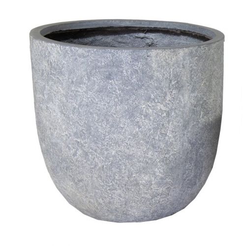 Mega Collections Arizona Egg Pot Washed Grey D55H51