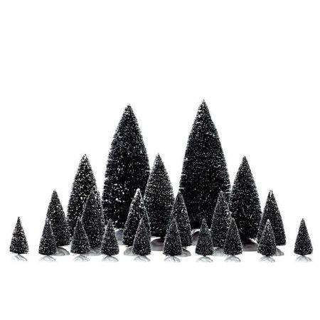 Assorted Pine trees 21 stuks