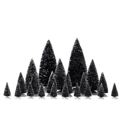 Assorted Pine trees 21 stuks