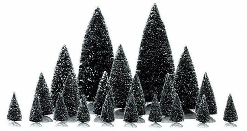 ASSORTED PINE TREES, SET OF 21