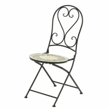 Athens stoel staal l39b50h93cm zwrt - afbeelding 1