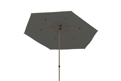 Azzurro 300 cm. Ø antraciet met Houtlook frame