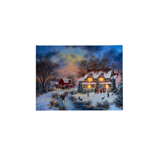 B.O. LED CANVAS 30X40CM IJSPRET 4LED