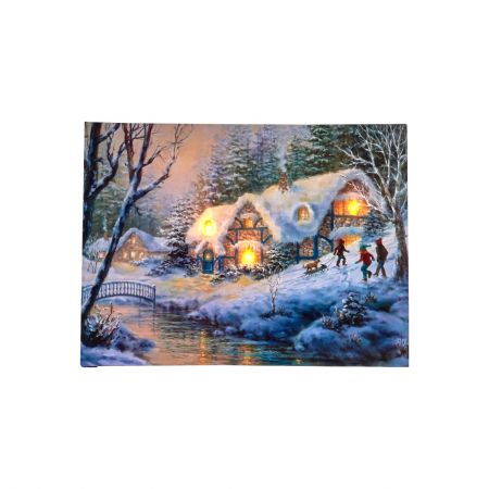 B.O. LED CANVAS KINDEREN 30X40CM