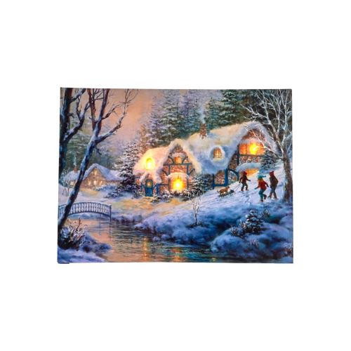 B.O. LED CANVAS KINDEREN 30X40CM