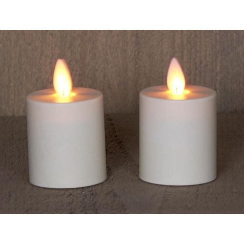 B.O.T. 2ST KAARSEN BEWEGENDE VLAM 5X5CM IVOOR