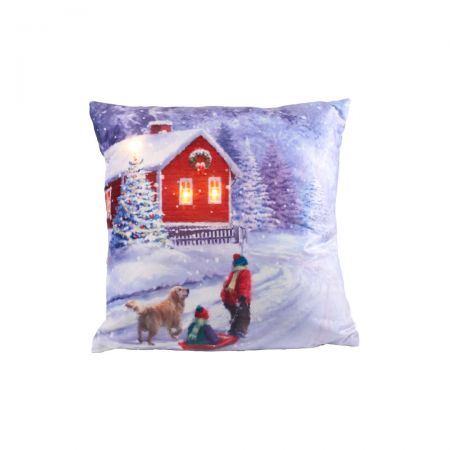 B.O.T. KUSSEN KINDEREN EN HOND 45X45CM 3LED WARM WIT