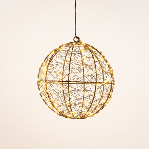 Bal metaal 300led fl. d25cm cw