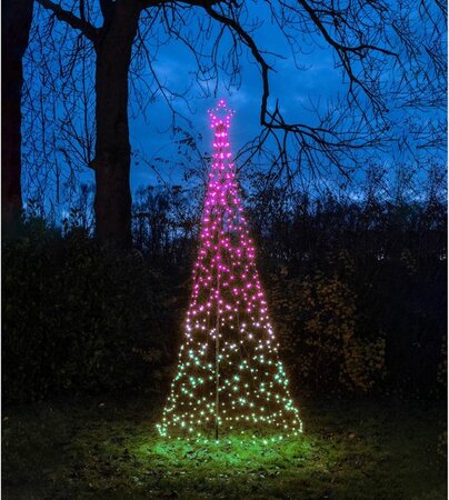 Boom met ster 480led d100h320cm rgb - afbeelding 1