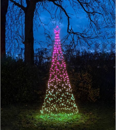 Boom met ster 480led d100h320cm rgb - afbeelding 1