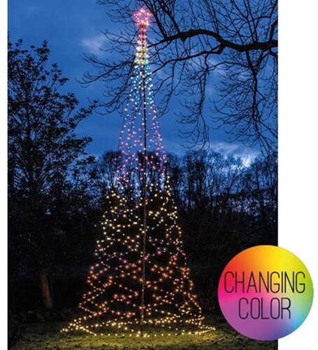 Boom met ster 836led d160h500cm rgb