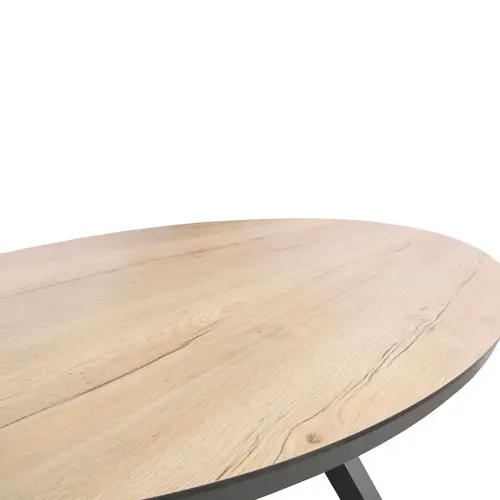 Brescia oval HPL dining table 220x115cm - afbeelding 2