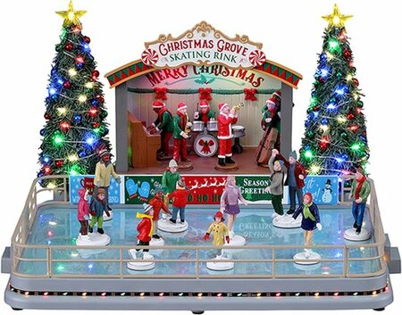 Lemax Christmas Grove Skating Rink, With 4.5V Adapter