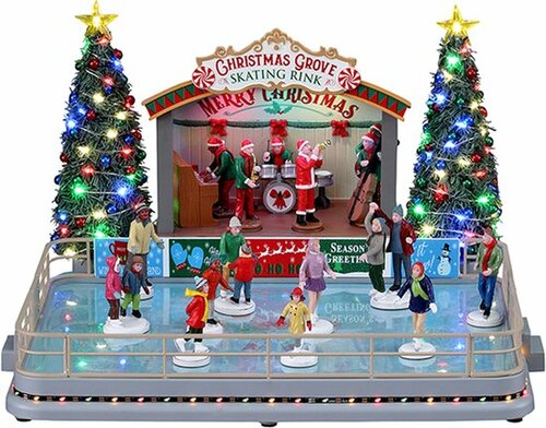 Lemax Christmas Grove Skating Rink, With 4.5V Adapter