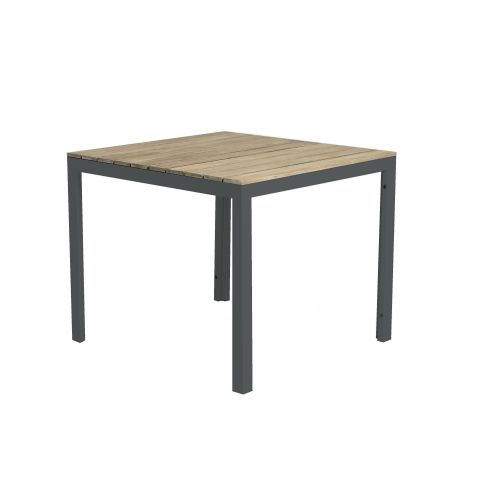 Claro Dining Table 90 x 90 cm Stone Grey