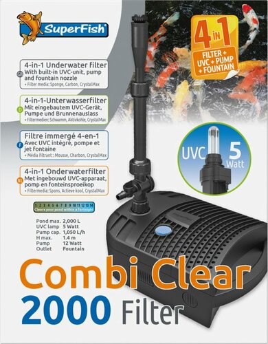 Combi clear 2000-uvc5w-pomp1000l - afbeelding 1