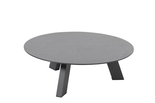 Cosmic salontafel met HPL tafelblad slate antraciet 78 cm. Ø (H 25)