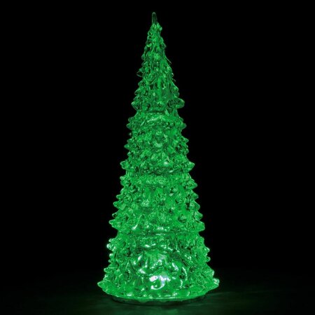 CRYSTAL LIGHTED TREE, 3 COLOR CHANGEABLE, LARGE, B/O (4.5V)