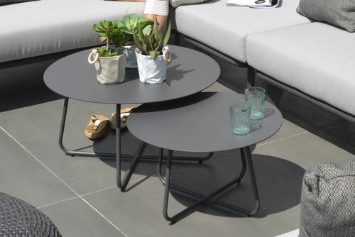 Dali koffietafel rond 58,5 cm H 35 antraciet - afbeelding 2