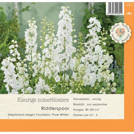 Delphinium Magic Foun.Pure Wht p9