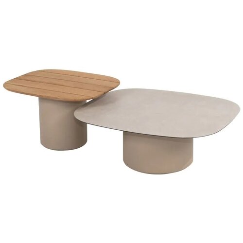 Demi coffee table set of 2 latte 50X60 and 70X80 cm
