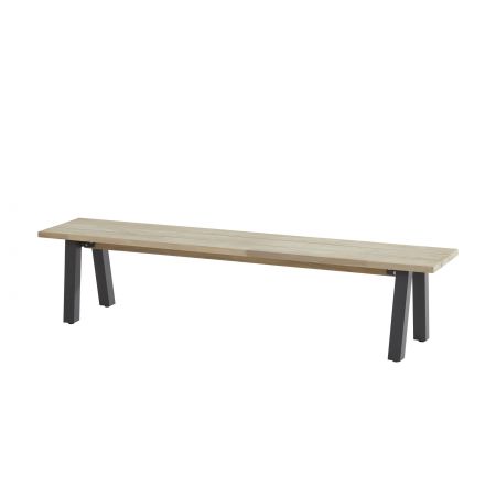Derby tuinbank 200 x 40 cm. With aluminium legs