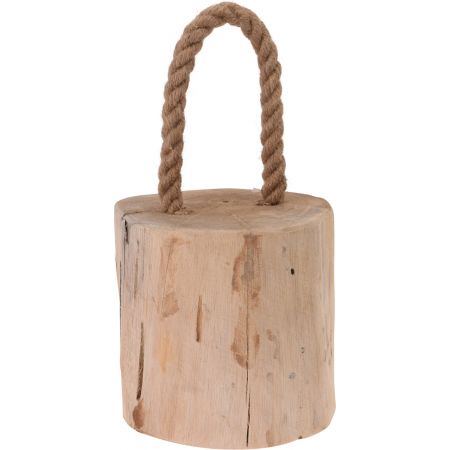 DEURSTOPPER TEAK MET TOUW