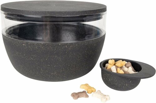 District 70 BAMBOO Treat Jar - Dark Grey