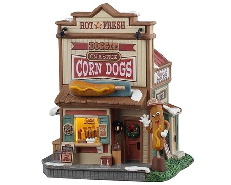 Doggie on a stick corn dogs