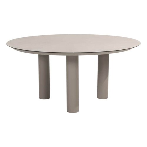 Donato dining table 160 cm (H75) ceramic print with 3 legs cloud - afbeelding 1