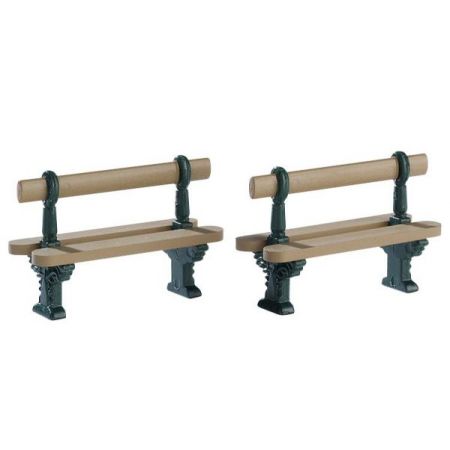 Lemax DOUBLE SEATED BENCH, SET OF 2