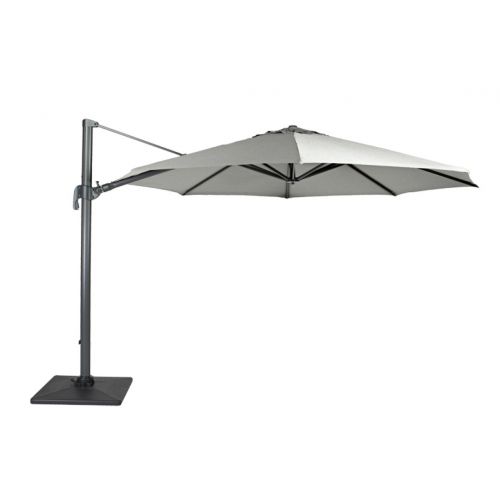 Duraflex Zweefparasol 350 cm Ø Lichtgrijs