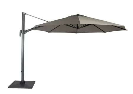 Durasol Parasol 350 cm Ø Light Grey