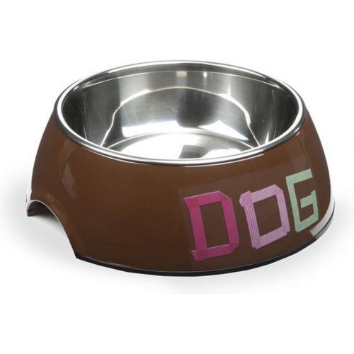 Beeztees Eetbak rond tape dog bruin 18cm