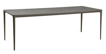 Elegante Dining Table Chocolat Trespa Dark Basalt 219 x 92 cm