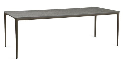 Elegante Dining Table Chocolat Trespa Dark Basalt 219 x 92 cm