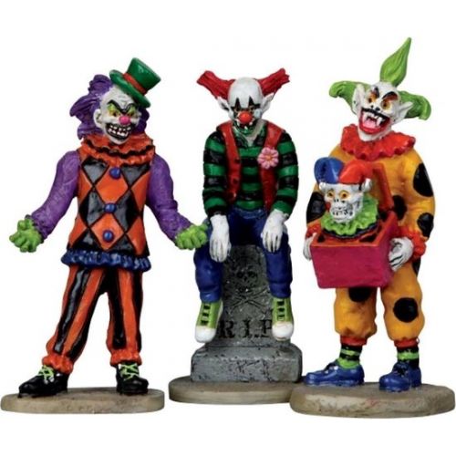 Lemax EVIL SINISTER CLOWNS, SET OF 3