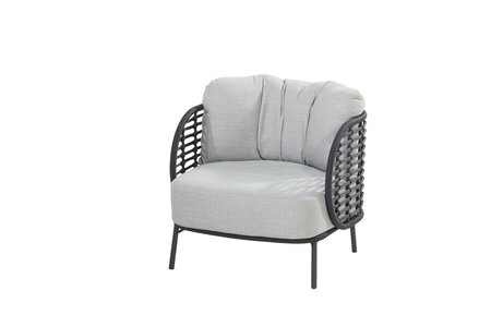Fabrice Living Chair antraciet with 2 cushion - afbeelding 1