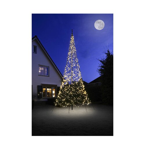 FAIRYBELL Vlaggenmast twinkle l600cm 1200led ww