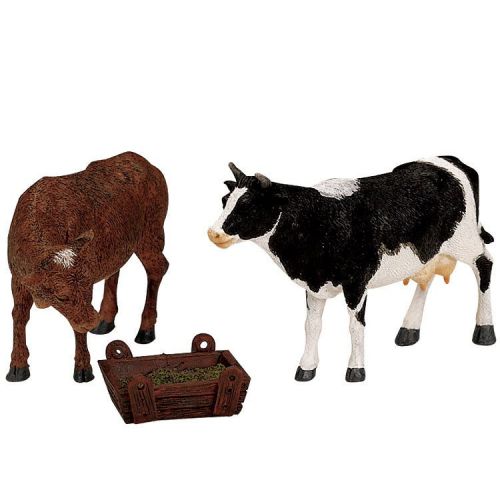 Lemax Feeding Cow & Bull, Set Of 3