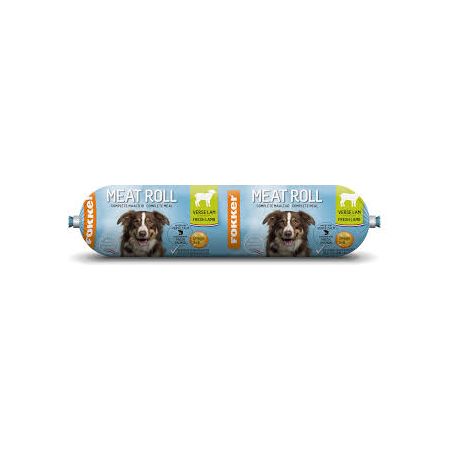 FOKKER Dog meat roll lam/zalm 350gr