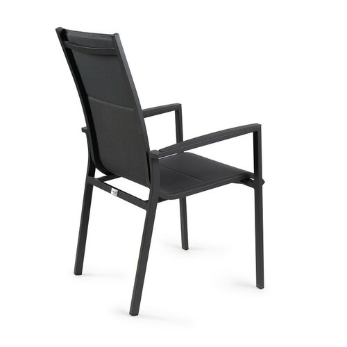 Foxx Alu High Back Stackable Chair Charcoal - afbeelding 2